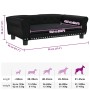 Cama para perros de cuero sintético negra 95x55x30 cm en Camas para perros | Comprar online en Foru.es