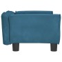 Cama para perros de terciopelo azul 70x45x30 cm en Camas para perros | Comprar online en Foru.es