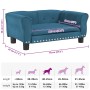 Cama para perros de terciopelo azul 70x45x30 cm en Camas para perros | Comprar online en Foru.es
