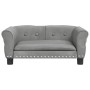 Cama para perros de terciopelo gris claro 70x45x30 cm en Camas para perros | Comprar online en Foru.es