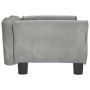 Cama para perros de terciopelo gris claro 70x45x30 cm en Camas para perros | Comprar online en Foru.es