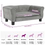 Cama para perros de terciopelo gris claro 70x45x30 cm en Camas para perros | Comprar online en Foru.es