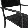 Juego de comedor para jardín 3 piezas negro de vidaXL, Conjuntos de jardín - Ref: Foro24-3072443, Precio: 121,39 €, Descuento: %