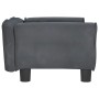 Cama para perros de terciopelo gris oscuro 70x45x30 cm en Camas para perros | Comprar online en Foru.es
