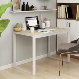 Escritorio de ordenador madera ingeniería blanco y roble de vidaXL, Escritorios - Ref: Foro24-30198, Precio: 117,13 €, Descue...