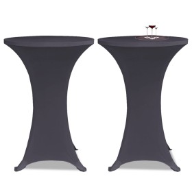 Funda elástica para mesa 2 unidades 60 cm gris antracita de vidaXL, Fundas - Ref: Foro24-131428, Precio: 23,44 €, Descuento: %
