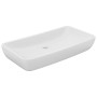 Lavabo de lujo de cerámica rectangular blanco mate 71x38 cm de vidaXL, Lavabos - Ref: Foro24-146954, Precio: 102,11 €, Descue...