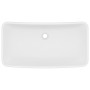 Lavabo de lujo de cerámica rectangular blanco mate 71x38 cm de vidaXL, Lavabos - Ref: Foro24-146954, Precio: 102,11 €, Descue...