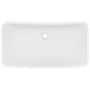 Matte white rectangular ceramic luxury washbasin 71x38 cm by vidaXL, Sinks - Ref: Foro24-146954, Price: 101,26 €, Discount: %