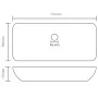 Lavabo de lujo de cerámica rectangular blanco mate 71x38 cm de vidaXL, Lavabos - Ref: Foro24-146954, Precio: 101,26 €, Descue...