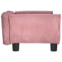 Cama para perros de terciopelo rosa 70x45x30 cm en Camas para perros | Comprar online en Foru.es