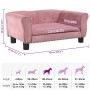 Cama para perros de terciopelo rosa 70x45x30 cm en Camas para perros | Comprar online en Foru.es