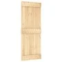 Puerta corredera con herrajes madera maciza de pino 80x210 cm de vidaXL, Puertas - Ref: Foro24-3203065, Precio: 174,42 €, Des...