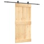 Puerta corredera con herrajes madera maciza de pino 95x210 cm de vidaXL, Puertas - Ref: Foro24-3203068, Precio: 185,72 €, Des...