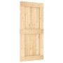 Puerta corredera con herrajes madera maciza de pino 95x210 cm de vidaXL, Puertas - Ref: Foro24-3203074, Precio: 193,59 €, Des...