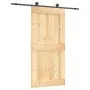 Sliding door with solid pine wood hardware 100x210 cm by vidaXL, Doors - Ref: Foro24-3203075, Price: 223,56 €, Discount: %