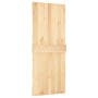 Puerta corredera con herrajes madera maciza de pino 85x210 cm de vidaXL, Puertas - Ref: Foro24-3203181, Precio: 180,23 €, Des...
