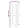 Puerta corredera con herrajes madera maciza de pino 90x210 cm de vidaXL, Puertas - Ref: Foro24-3203188, Precio: 211,83 €, Des...