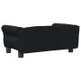 Cama para perros de terciopelo negra 70x45x30 cm en Camas para perros | Comprar online en Foru.es