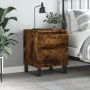 Engineered wood smoked oak bedside table 40x35x50 cm by vidaXL, Nightstands - Ref: Foro24-830694, Price: 45,97 €, Discount: %