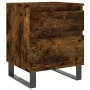 Engineered wood smoked oak bedside table 40x35x50 cm by vidaXL, Nightstands - Ref: Foro24-830694, Price: 45,97 €, Discount: %