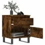 Engineered wood smoked oak bedside table 40x35x50 cm by vidaXL, Nightstands - Ref: Foro24-830694, Price: 45,97 €, Discount: %