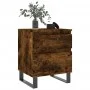 Engineered wood smoked oak bedside table 40x35x50 cm by vidaXL, Nightstands - Ref: Foro24-830694, Price: 45,97 €, Discount: %