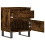 Engineered wood smoked oak bedside table 40x35x50 cm by vidaXL, Nightstands - Ref: Foro24-830694, Price: 45,97 €, Discount: %