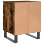 Engineered wood smoked oak bedside table 40x35x50 cm by vidaXL, Nightstands - Ref: Foro24-830694, Price: 45,97 €, Discount: %
