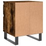 Mesita de noche madera de ingeniería roble ahumado 40x35x50 cm de vidaXL, Mesitas de noche - Ref: Foro24-830694, Precio: 46,5...