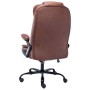 Silla de oficina de masaje piel de ante sintética marrón claro de vidaXL, Sillas de oficina - Ref: Foro24-20579, Precio: 240,...