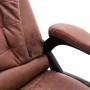 Silla de oficina de masaje piel de ante sintética marrón claro de vidaXL, Sillas de oficina - Ref: Foro24-20579, Precio: 240,...