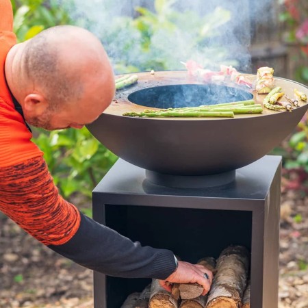 RedFire Chimenea de jardín con barbacoa y cubierta ONYX Classic 60 cm de RedFire, Chimeneas - Ref: Foro24-446955, Precio: 312...