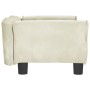 Cama para perros de terciopelo crema 70x45x30 cm en Camas para perros | Comprar online en Foru.es
