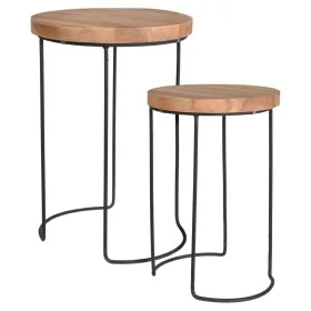 H&S Collection Juego de mesitas auxiliares 2 piezas teca de H&S Collection, Mesas auxiliares - Ref: Foro24-442178, Precio: 71...