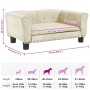 Cama para perros de terciopelo crema 70x45x30 cm en Camas para perros | Comprar online en Foru.es