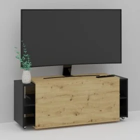 FMD Mueble para TV negro y roble artesanal 194,5x39,9x49,2 cm de FMD, Muebles TV - Ref: Foro24-444227, Precio: 202,34 €, Desc...