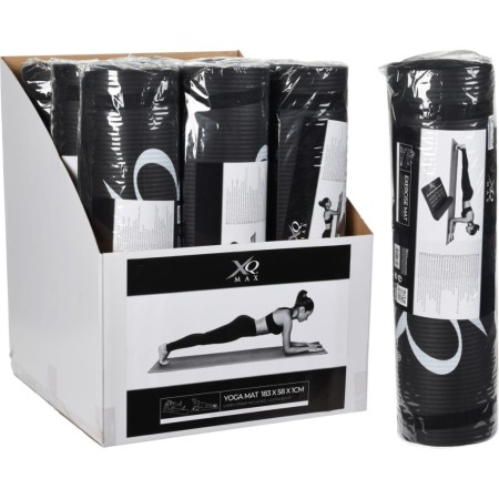 XQ Max Esterilla de yoga negra 183x58x1 cm de XQ Max, Esteras para pilates y yoga - Ref: Foro24-441960, Precio: 27,72 €, Desc...