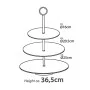 Excellent Houseware Bandeja para servir 3 niveles acero inox 36, 5cm de Excellent Houseware, Bandejas - Ref: Foro24-442505, P...
