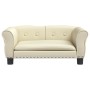 Cama para perros de cuero sintético crema 70x45x30 cm en Camas para perros | Comprar online en Foru.es