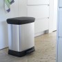 Curver Papelera de pedal Deco rectangular plateado 30 L de Curver, Cubos de la basura y papeleras - Ref: Foro24-443828, Preci...