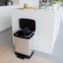 Curver Papelera de pedal Deco rectangular plateado 30 L de Curver, Cubos de la basura y papeleras - Ref: Foro24-443828, Preci...