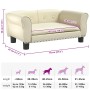 Cama para perros de cuero sintético crema 70x45x30 cm en Camas para perros | Comprar online en Foru.es