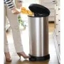 Curver Papelera de pedal Deco con forma D plateado 40 L de Curver, Cubos de la basura y papeleras - Ref: Foro24-443826, Preci...