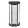 Curver Papelera de pedal Deco con forma D plateado 40 L de Curver, Cubos de la basura y papeleras - Ref: Foro24-443826, Preci...