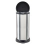 Curver Papelera de pedal Deco con forma D plateado 40 L de Curver, Cubos de la basura y papeleras - Ref: Foro24-443826, Preci...
