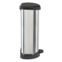 Curver Papelera de pedal Deco con forma D plateado 40 L de Curver, Cubos de la basura y papeleras - Ref: Foro24-443826, Preci...