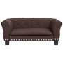 Cama para perros de cuero sintético marrón 70x45x30 cm en Camas para perros | Comprar online en Foru.es