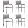 Set de comedor jardín 5 pzas ratán sintético gris antracita de vidaXL, Conjuntos de jardín - Ref: Foro24-3072498, Precio: 248...
