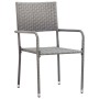 Set de comedor jardín 5 pzas ratán sintético gris antracita de vidaXL, Conjuntos de jardín - Ref: Foro24-3072498, Precio: 248...